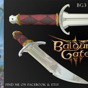 Baldur's Gate 3 Astarion Knife  3D PRINT FILES