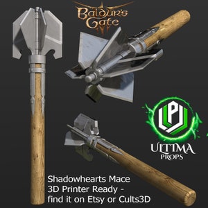 Baldur's Gate 3 Shadowhearts Mace  3D PRINT FILES