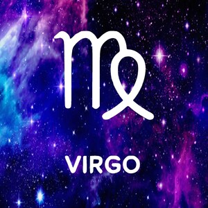 Adesivo de vinil de Virgem | Horóscopo | Mapa natal | Astrologia | Yoga | para carros, capas de laptop, copos, capas de telefone, adesivos de para-choque