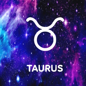 Adesivo de vinil de Touro | Horóscopo | Mapa natal | Astrologia | Yoga | para carros, capas de laptop, copos, capas de telefone, adesivos de para-choque
