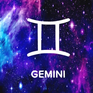 Adesivo de vinil Gemini | Horóscopo | Mapa natal | Astrologia | Yoga | para carros, capas de laptop, copos, capas de telefone, adesivos de para-choque