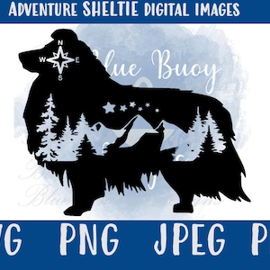 Adventure Sheltie Hund SVg Png Jpeg pdf | Shetland Schafhund | Cricut Sheltie Clipart Sheltie digitale Bilder | Sofort Download Sheltie Dateien