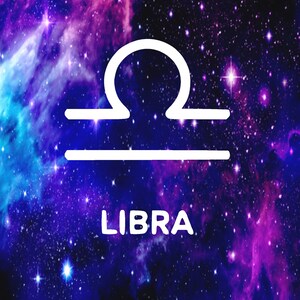 Decalque de vinil Libra | Horóscopo | Mapa natal | Astrologia | Yoga | para carros, capas de laptop, copos, capas de telefone, adesivos de para-choque