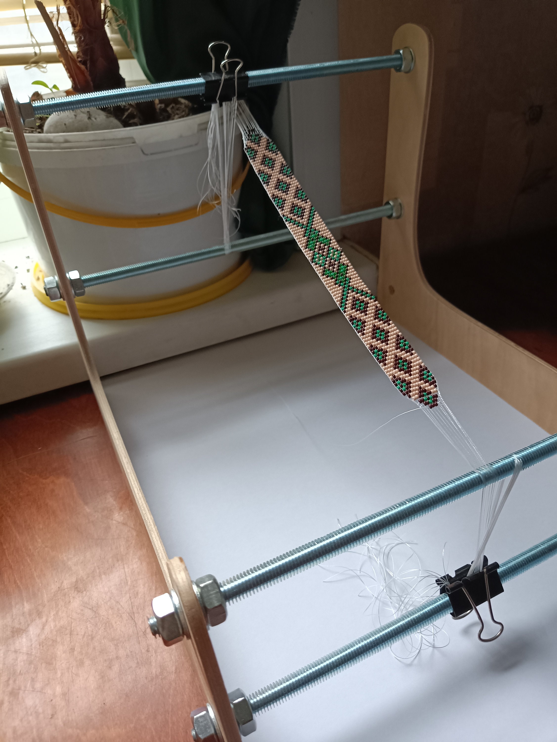 Bead Loom, an Upright Beading Loom for Bead Weaving Bracelets and