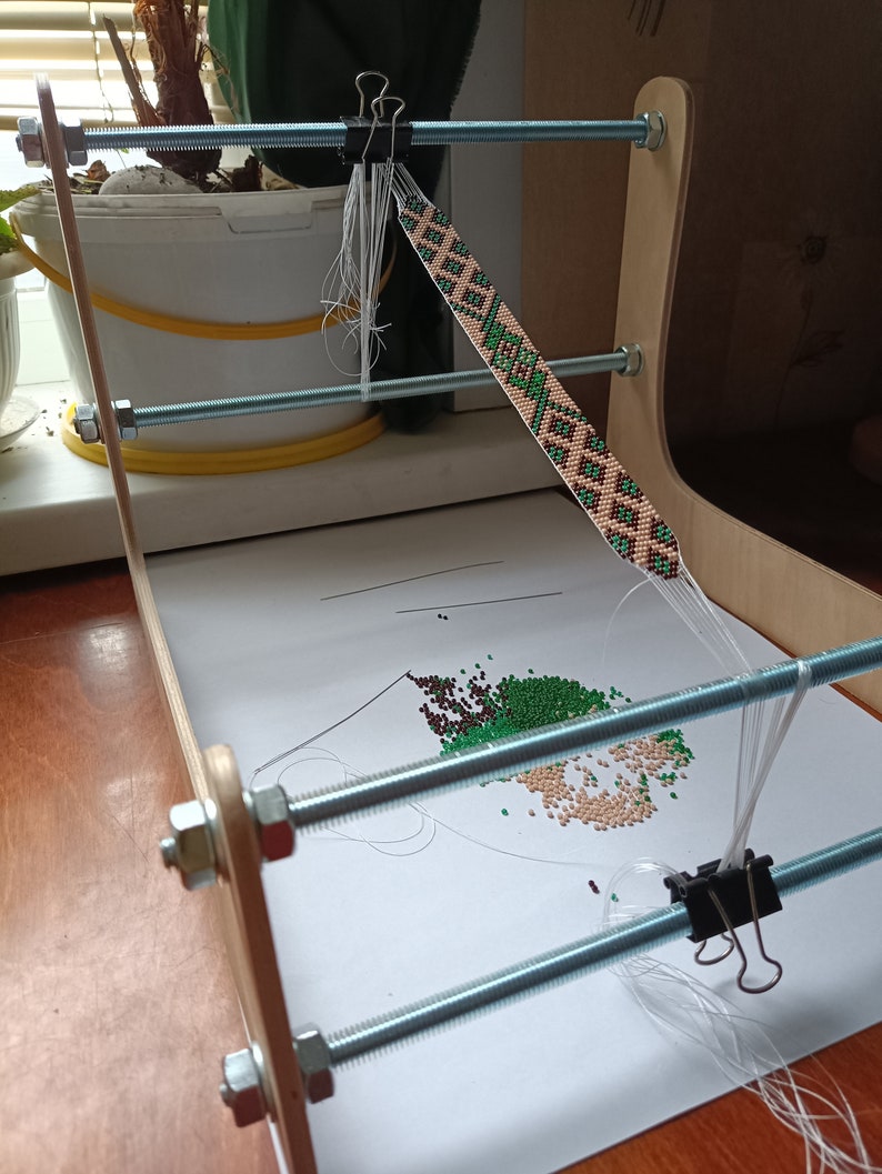 Bead Loom, an Upright Beading Loom for Bead Weaving Bracelets and