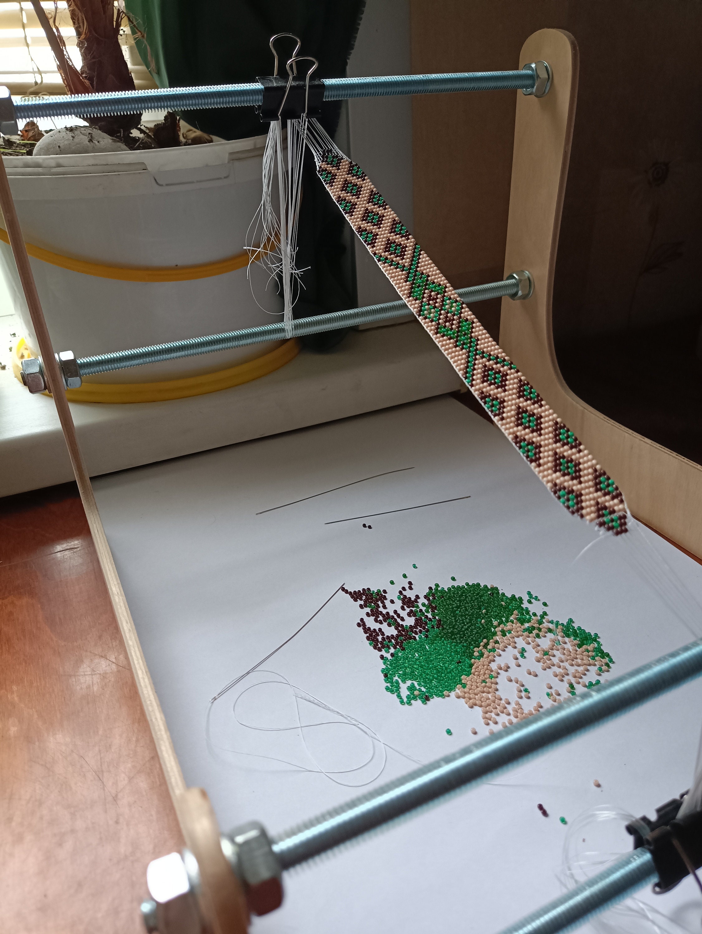 Bead Loom, an Upright Beading Loom for Bead Weaving Bracelets and