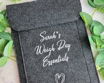 Slimming Book Holder, Weigh Day Essentials, Felt Pouch, Document Holder, Ipad, Raffle Prize, Slimming Journey, Weight Loss Journey