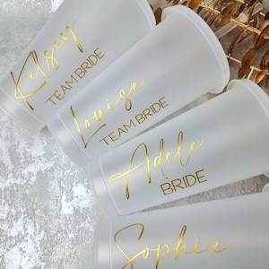 Bridal Cold Cups, Personalised Cold Cups, Bridesmaids, Proposal Gifts, Bridal Party, Bride To Be, Maid Of Honour, Wedding, Bridesmaid Gifts