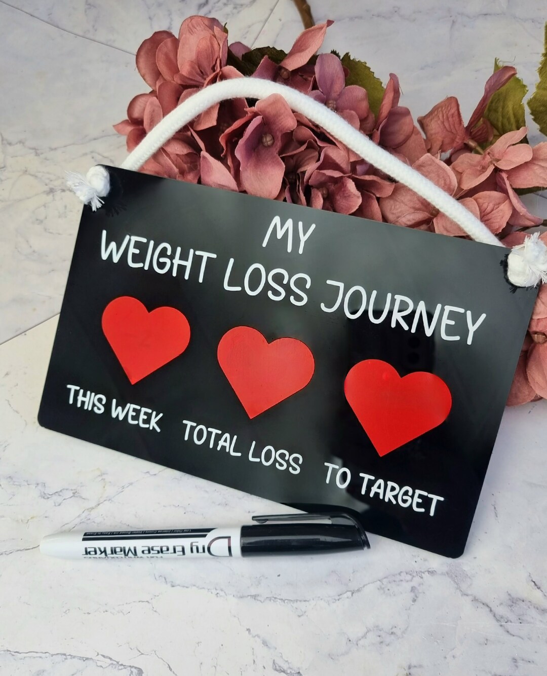 Weight Loss Tracker, Weight Loss Chart Board, Slimming Journey