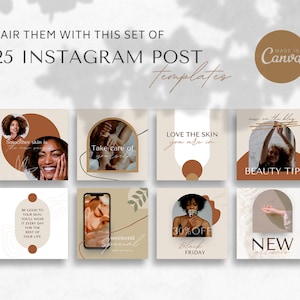 25 Instagram Story Templates Made in Canva Neutral Beauty - Etsy