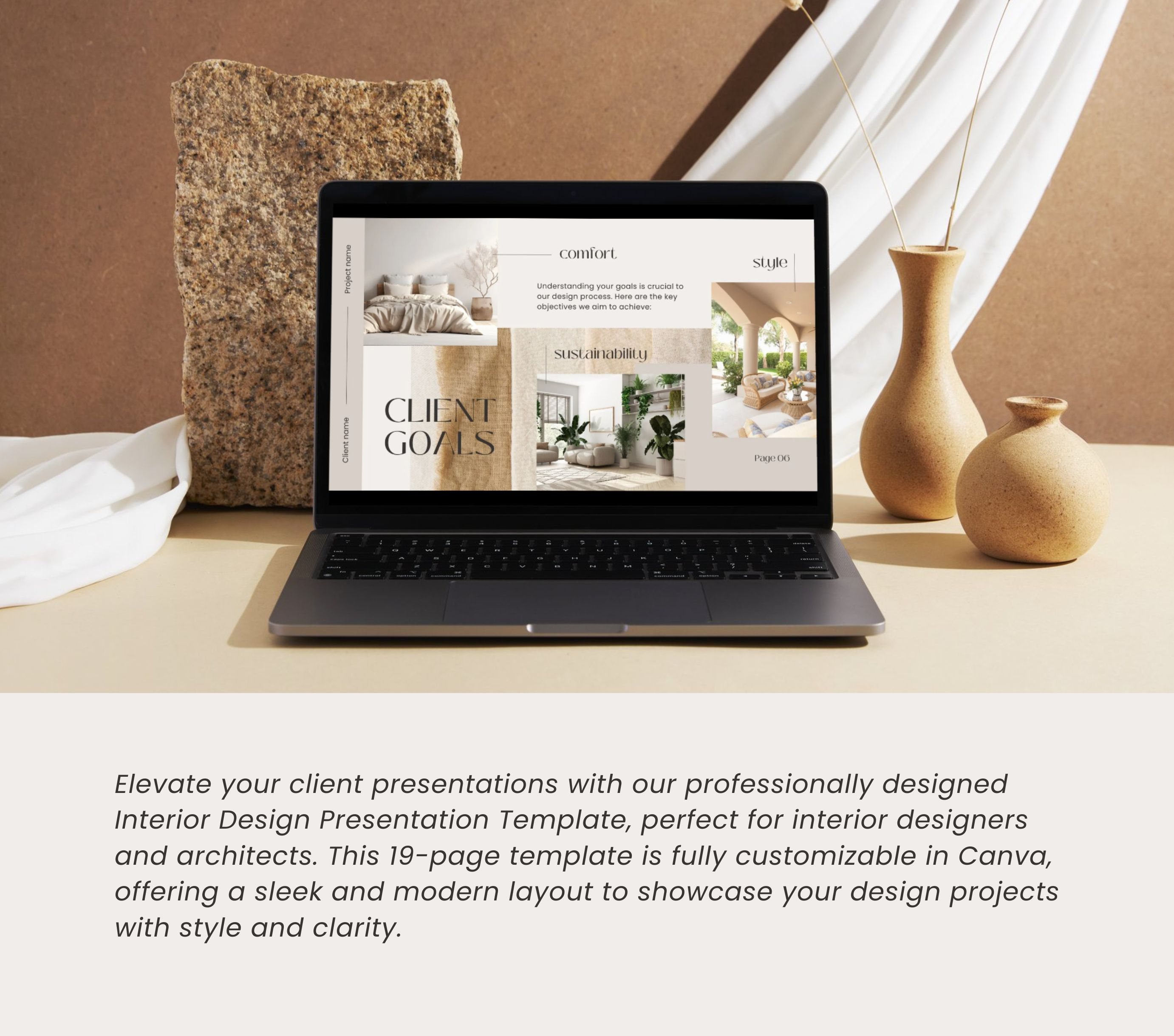 Interior Design Presentation Canva Template | Interior Design Proposal ...