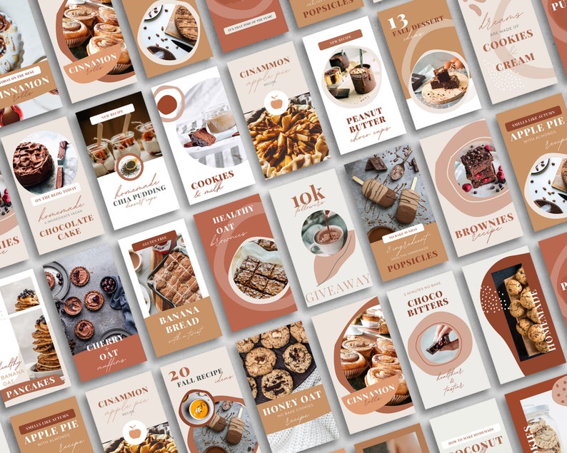 25 Instagram Story Templates Made in Canva Food Blogger Instagram ...