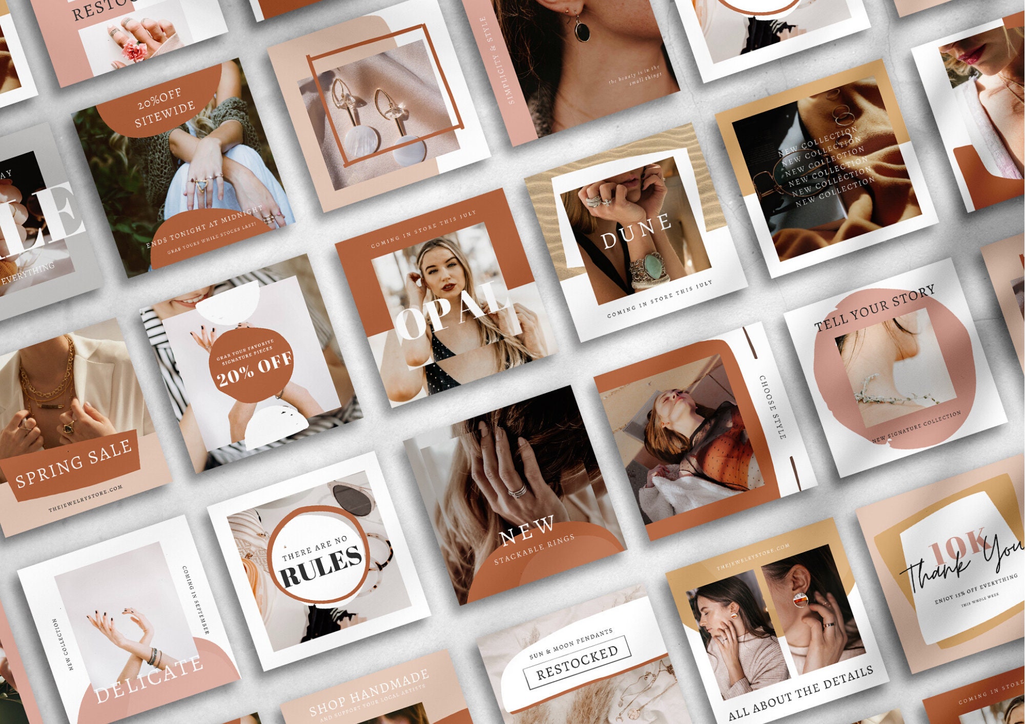 Digital Drawing Illustration Art Collectibles Boho Jewelry Theme 