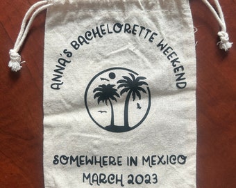 Bachelorette Party, Bridal Shower, Baby Shower Bags, Pouches for Hangover Cures, Hangover Survival Kits