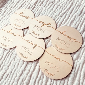 Cartes étapes pour Bébé en Bois Photo - Ligne