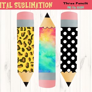 School Pencil Sublimation - Back To School  Sublimation - Kindergarten T Shirt Transfer - School Clipart- DIGITAL FILE