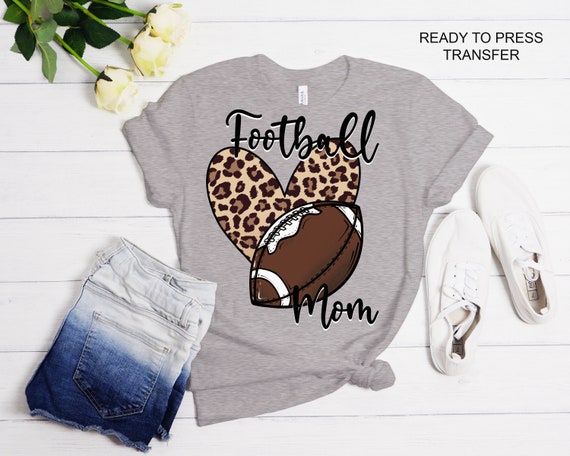 Football Mom Tshirt Transfer -DTF Tshirt Heat Transfer - DTF Print, Full Color DTF T-Shirt Heat Transfer, Press Ready