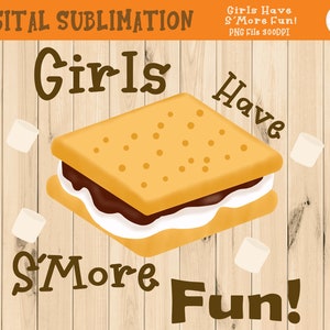 Sublimação S'More Fun - Sublimação S'More - Smores Sublimação de Camiseta - Sublimação de Camping - Digital