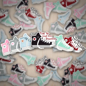 Tennis Shoe Vinyl Sticker - Converse Vinyl Sticker - Shoe Vinyl Sticker - Laptop Vinyl Sticker - Waterproof Sticker -Die Cut Vinyl Sticker