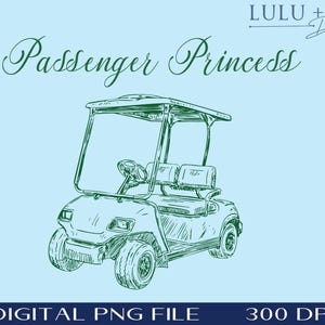 Princesa Passageira Golfe Sublimação - Golfe Camiseta Sublimação - Golfe Clipart - Golfe PNG - Desenhos de Camisetas Esportivas - ARQUIVO DIGITAL