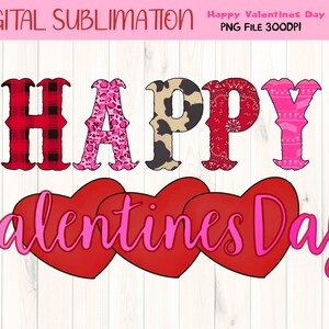 Western Happy Valentines Day Sublimation - Western Valentines Sublimation - Western Valentine Clipart - Heart Clipart - Digital File