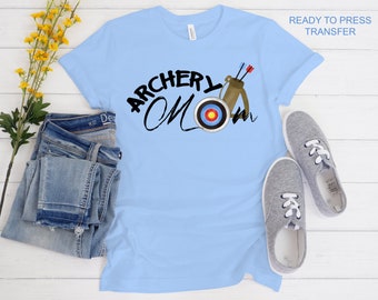 Archery Mom Tshirt Transfer - Archery DTF Tshirt Heat Transfer - DTF Print, Full Color DTF T-Shirt Heat Transfer, Press Ready