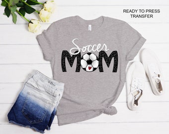 Soccer Mom Tshirt Transfer, DTF Tshirt Heat Transfer - DTF Print, Full Color DTF T-Shirt Heat Transfer, Press Ready