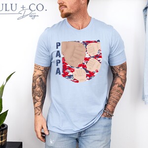 Papa Fist Bump Tshirt Transfer - DTF Tshirt Heat Transfer - DTF Print, Full Color DTF T-Shirt Heat Transfer, Press Ready