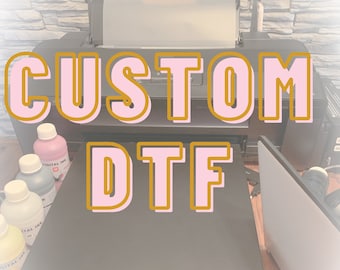 Full Color DTF Transfers - Ready to Press - Full Color Custom DTF Heat Transfer for T-shirts - Gang Sheeting, DTF Transfers, Press Ready