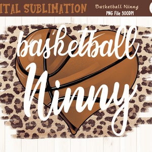 Basketball Ninny Tshirt Sublimation - Basketball Clipart - Basketball Mom Tshirt Transfer - Hand Drawn Clipart -  DIGITAL FILE