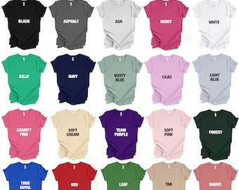 Bella Canvas 3001 Shirt - Bella Canvas Blank Shirt - Adult Unisex Crew Shirt - Youth Bella Canvas Shirt - Toddler Bella Canvas Shirt -