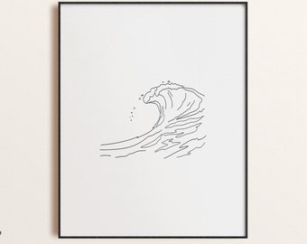 Abstract Wave Art | Etsy