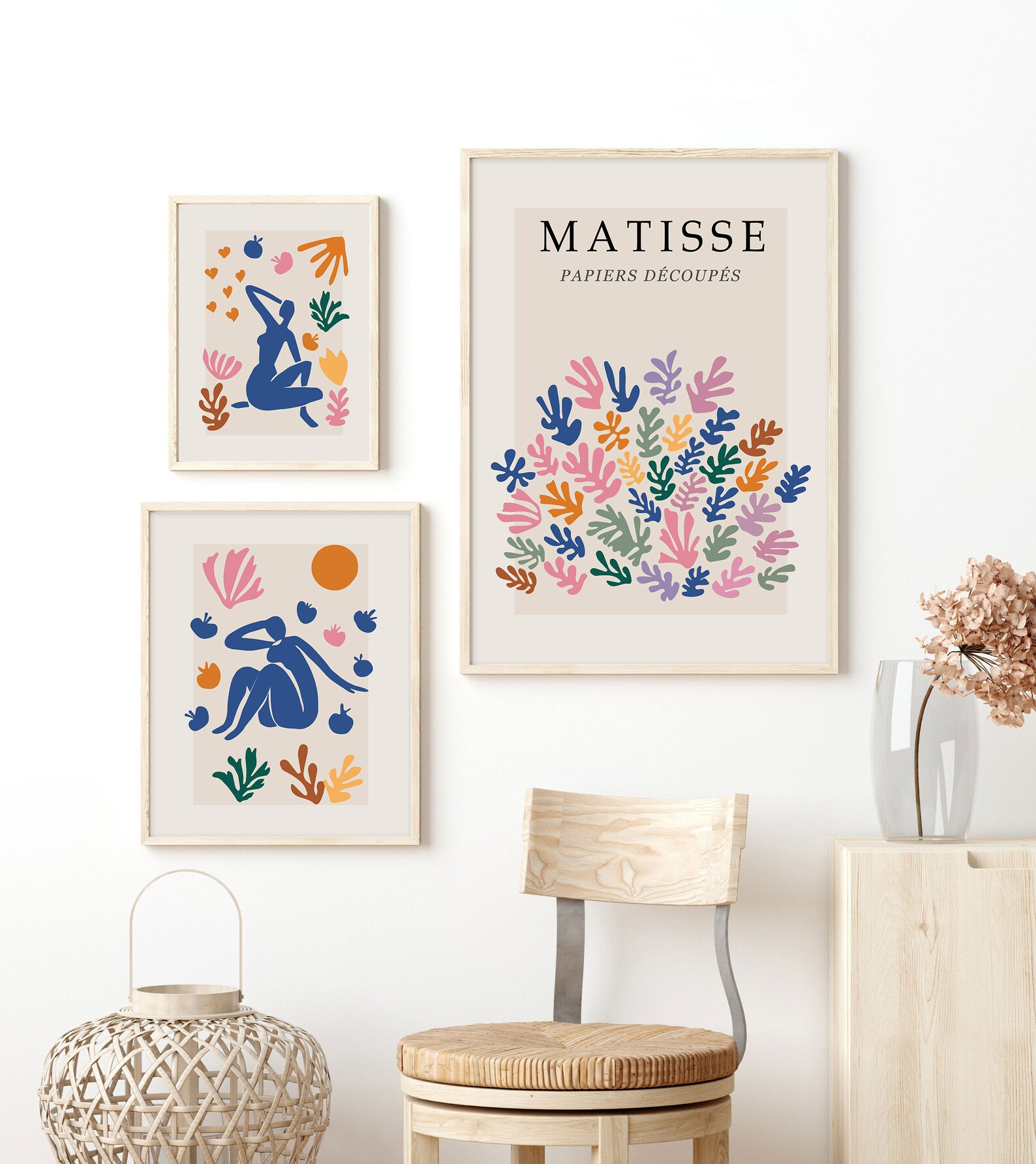 Matisse Print Gallery Wall Art Set of 3 Matisse Exhibition Etsy