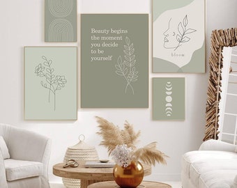 Sage Green Decor Etsy