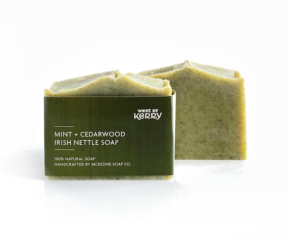 Irish Nettle Soap - Stinging Nettle Soap - Irish Nettle Gentle Soap - Cold Process Soap - Ezcema Soap - Natural Soothing Nettle Soap