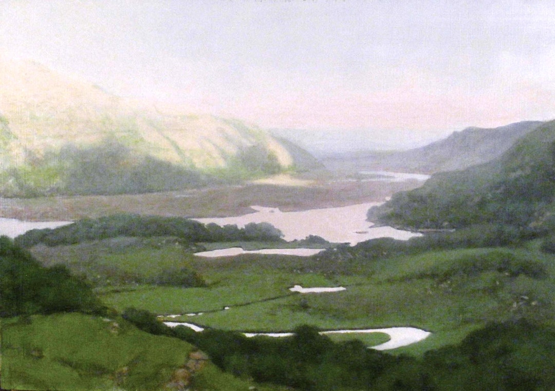 Ladies View Killarney Note Card: Irish Landscape Oil Painting - Etsy