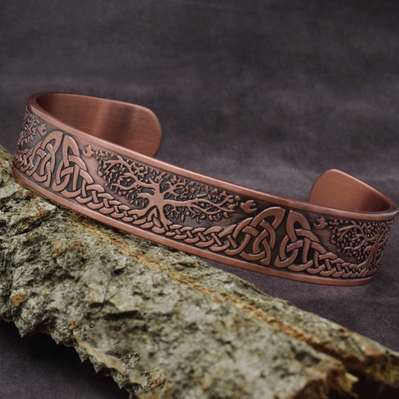 Buy Tree of Life Copper Bracelet Celtic Irish Pure Copper Bracelet