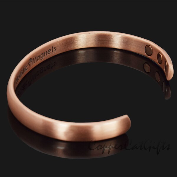 Pure Copper Magnetic Bracelet Men Women M-XL Solid Copper Bangle, Adjustable, Unisex, Beautiful Gift for Men or Women (CR)