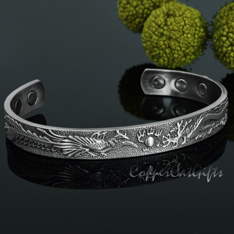 Feng Shui Copper Bracelet Men Women Magnetic Therapy Pain | Etsy