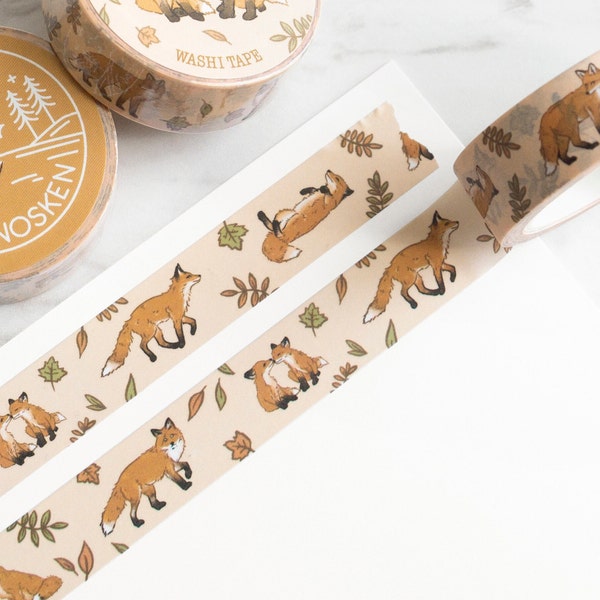 Washi Tape - 10m - Fuchs Pack Baby Füchse - Rolle oder Probe