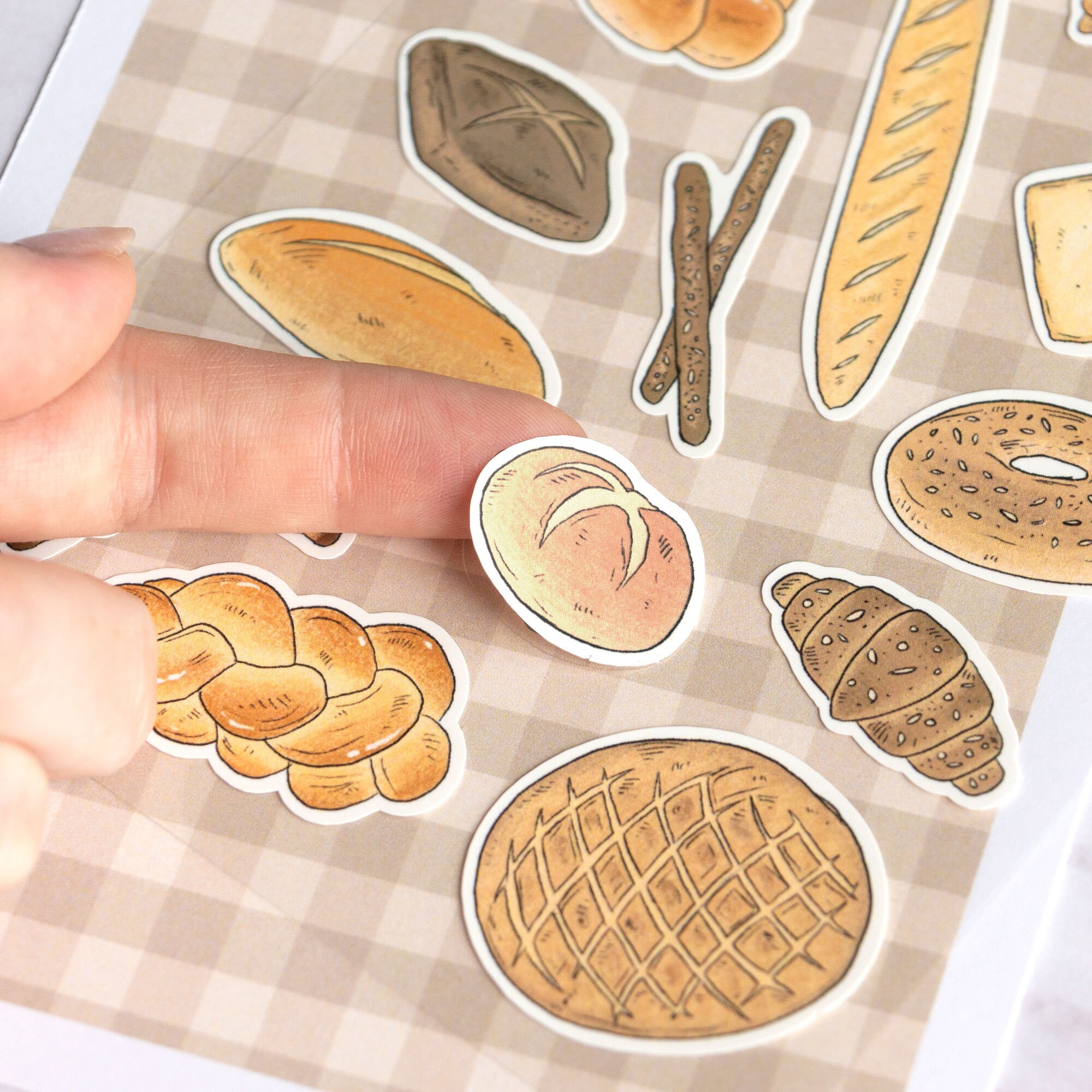 Local Bakery Sticker Sheet | Journal Stickers With a Bread, Baking and ...
