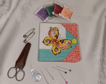 Needlebook Organizer Handmade: Travel Sewing Caddy, Needle Keeper