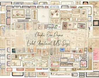 Label Assortment Junk Journal Ephemera Kit