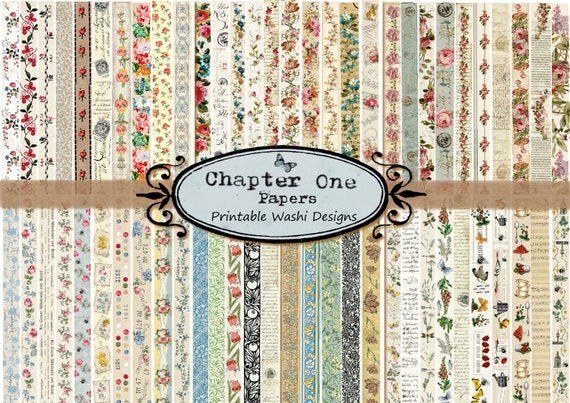 Printable Washi Designs US Letter Size - Etsy
