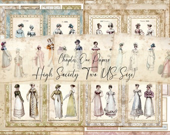 High Society Two Junk Journal Kit (US Letter Size)
