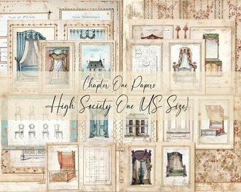 High Society One Junk Journal Kit (US Letter Size)
