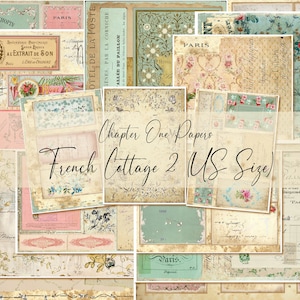 French Cottage 2 Junk Journal Kit (US Letter-formaat)