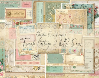 French Cottage 2 Junk Journal Kit (US Letter Size)
