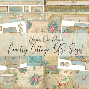 Country Cottage Junk Journal Kit (US Letter Größe)