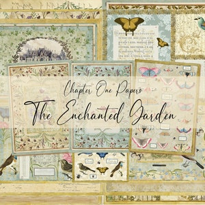 The Enchanted Garden Junk Journal Kit (US Letter Size)